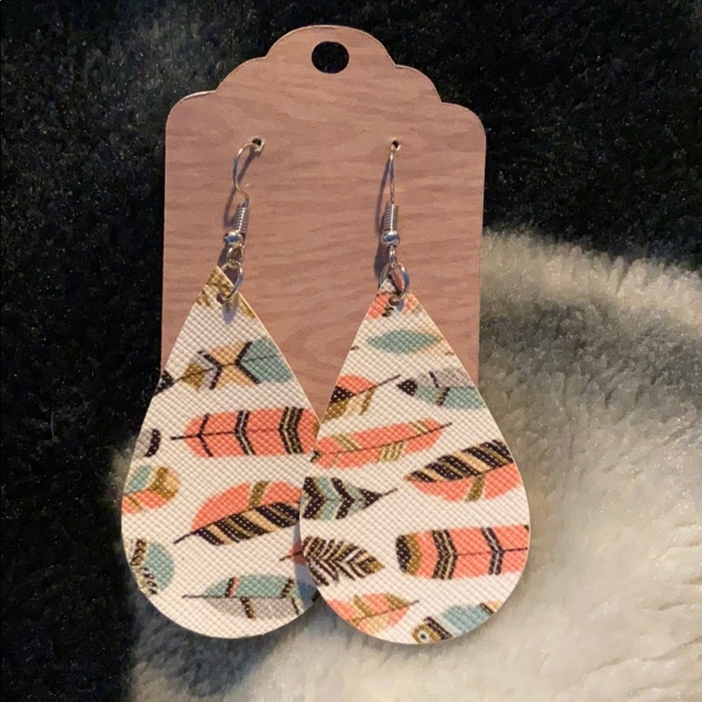 Handmade Pleather Earrings